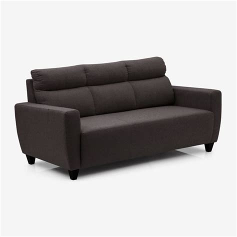 Buy Helios Emily Fabric 3-Seater Sofa - Brown from Home Centre at just ...