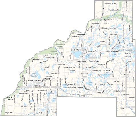 Dunn County Map, Wisconsin - US County Maps