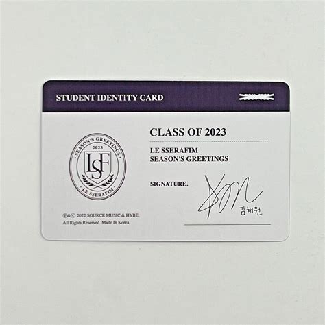 Le Sserafim Season's Greetings Class of 2023 | Ubuy India