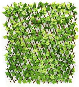 GO HOOKED Artificial Expandable Ivy Leaf Trellis Wall Panel Fence for ...