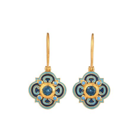 Buy London Topaz & Turquoise 14K Gold Vermeil Over Sterling Silver ...