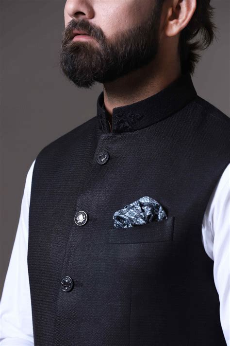 Artisan Black Nehru Jacket Set – Brahaan