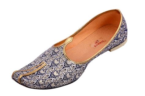 Ramraj Men's Traditional Blue Wedding, Sherwani,Party Mojari Jutti ...