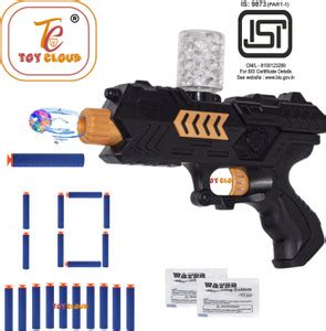 Toy Cloud 2 in 1 Blaster Toy Gun with Jelly Shots & 10 Soft Foam Dart ...