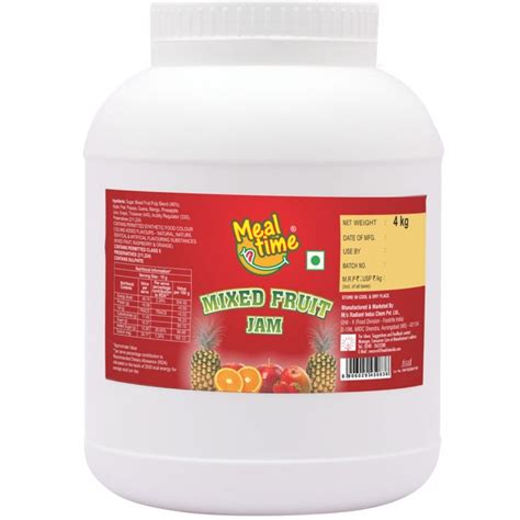 Mix Fruit Jam 4 kg Meal Time – JITCO
