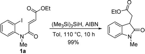 Photochemical Aryl Radical Cyclizations to Give (E)-3-Ylideneoxindoles