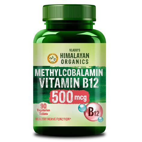 Vlado's Himalayan Organics Vitamin B12 Supplements - Methylcobalamin ...