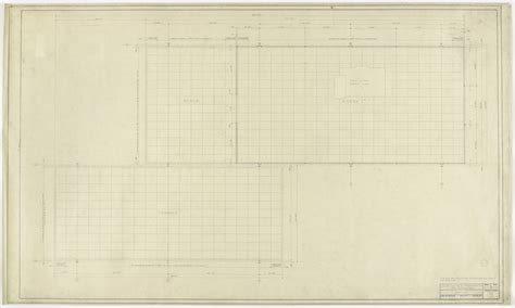 Ludwig Mies van der Rohe. Farnsworth House, Plano, Illinois (Floor plan ...