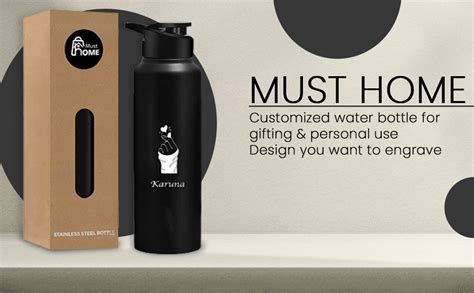 MustHome | Water Bottle | Personalized Bottle with Name | Valentines ...