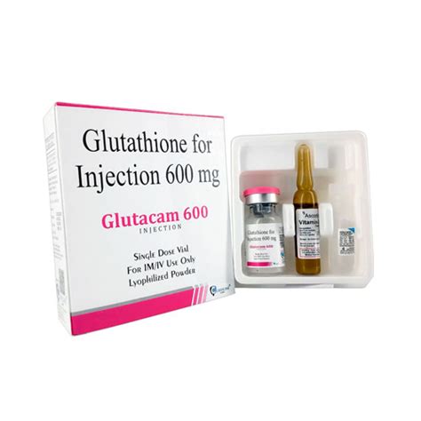 Glutathione 600Mg wth Vitamin (C) Injections Mcbrex Lifesciences