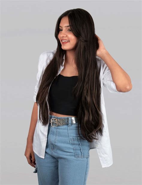 Buy CLIP-IN 24" DARK BROWN STRAIGHT HAIR EXTENSIONS WITH GOLDEN ...