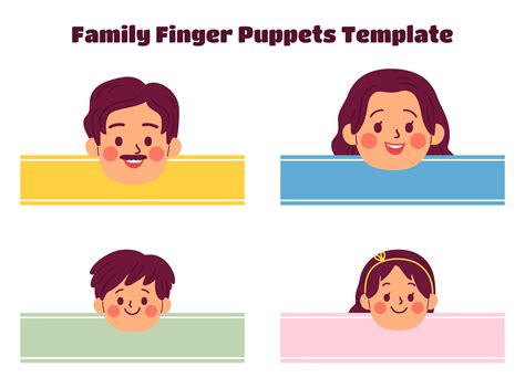 Printable Family Finger Puppet Template - prntbl ...
