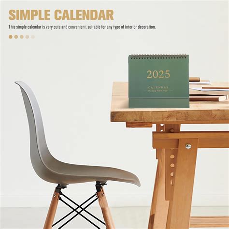 NUOBESTY 2025 Desktop Calendar Stand Up Desktop Year India | Ubuy