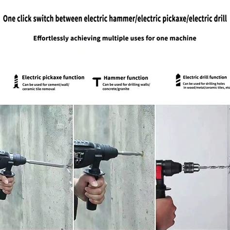 Cordless Impact Drill, Li-Ion Battery Powered Hammer Drill, Industrial ...