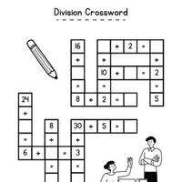 Crossword: Division - Crossword Puzzles: Solve like a Pro - Class 1 PDF ...