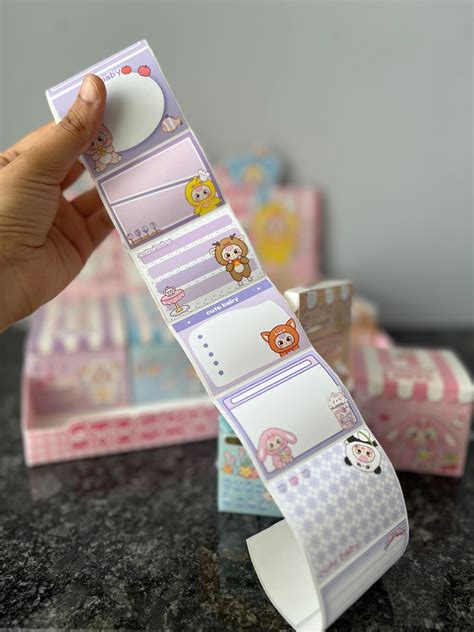 Kawaii Roll On Peel Off Sticky Notes – The Gift Fairy