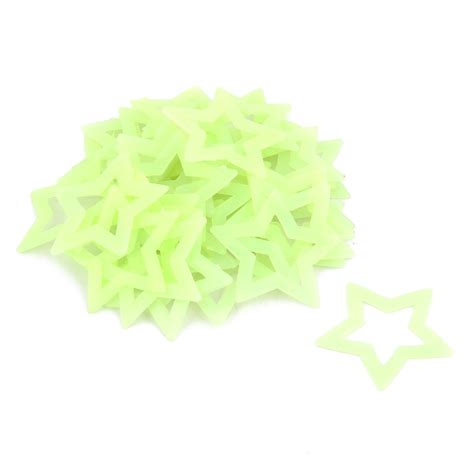 Generic PVC Star Shaped Hollow Design, Bedroom Decorative Glow in the ...