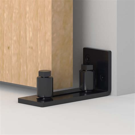 Barn Door Floor Guide Matte Black | Rolltrak