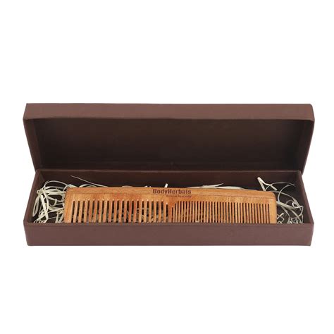 Buy BodyHerbals Dressing Comb, Double Tooth, 100% Neem Wood Gift Pack ...