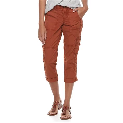Petite Sonoma Goods For Life® Tie Hem Cargo Capri Pants