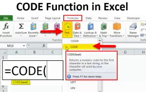 Image result for How to Use Code Function in Excel