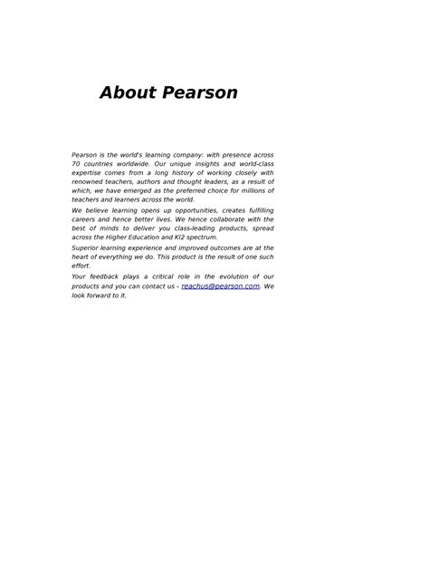 Global Politics By RD Gupta - About Pearson ####### Pearson is the ...