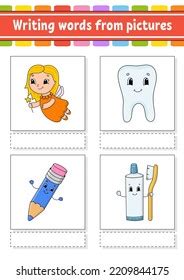 Image result for Cartoon Image Word Practice