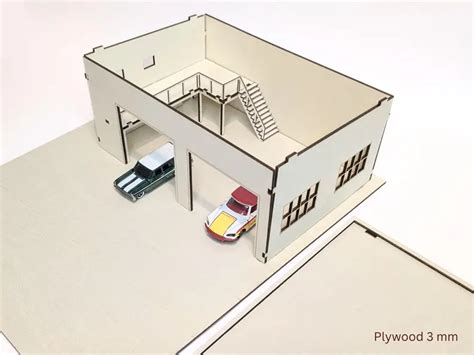 1:64 Garage with Lights for Hot Wheels, Zoom and other diecast cars ...