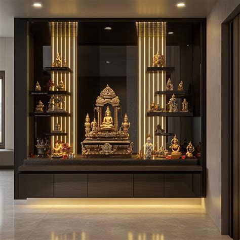 12 Beautiful Middle Class Indian Style Pooja Room Designs for Your Home ...