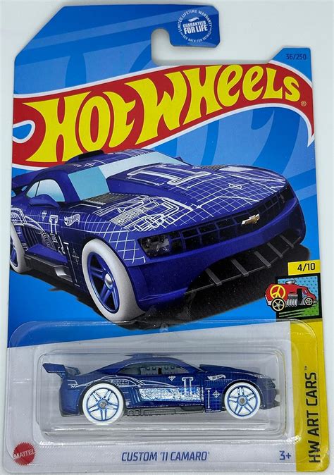 Hot Wheels - Custom '11 Camaro - HW Art Cars 4/10 - Azul - 36/250 - Mint/NrMint Ships Bubble ...