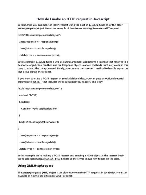 Image result for How to Make a Request From JavaScript