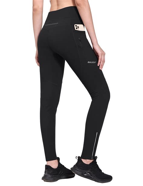 BALEAF Women's Fleece Lined Leggings Water Resistant High Waisted ...