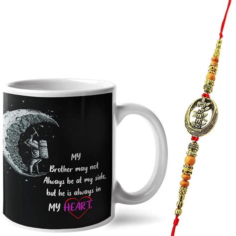 Buy ascension Veer ji Rakhi with Printed Ceramic Coffee Mug Combo for ...