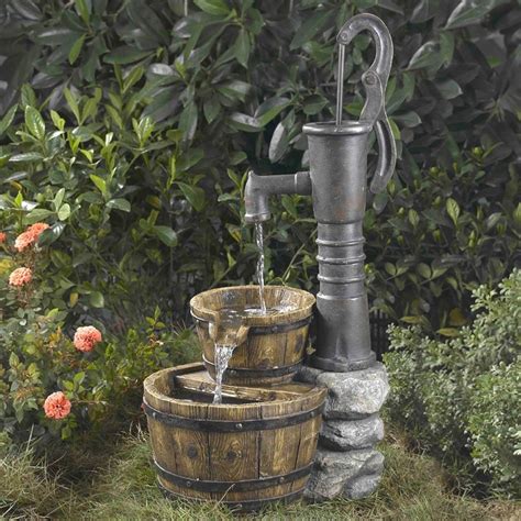 Fountain Cellar Old Fashion Water Pump Water Fountain | Garden water ...