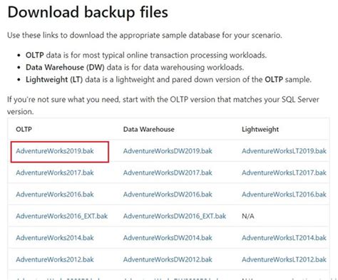 Setting Up AdventureWorks Database 的图像结果