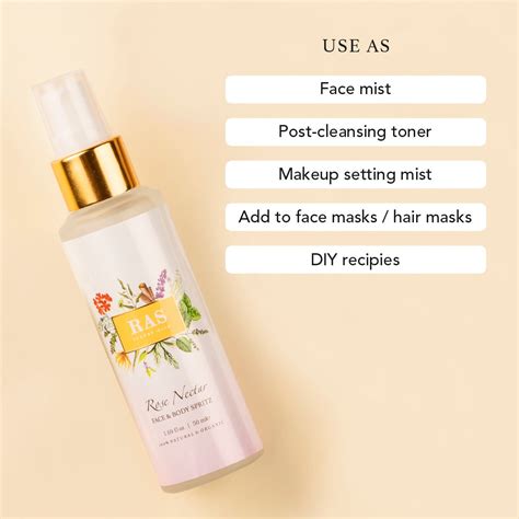 Rose Nectar Face & Body Spritz Toner | Skin Brightening & Tone Up ...