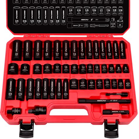 49 Piece Sae And Metric Impact Socket Set With Extension | Desertcart INDIA