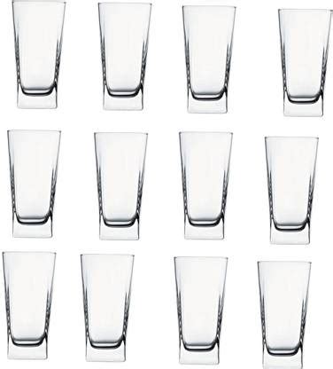 PASABAHCE (Pack of 12) GP/CARRE LONG GLASS Glass Set Water/Juice Glass ...