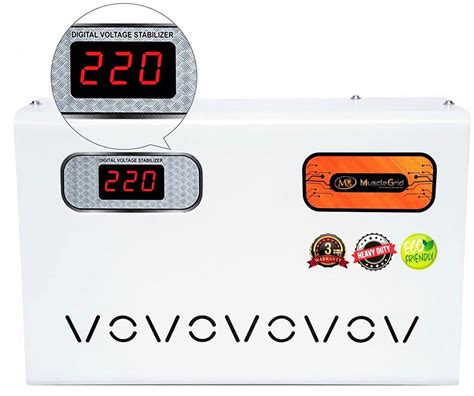 MuscleGrid New Listing 4KVA (90v to 300v) Heavy Duty Voltage Stabilizer ...