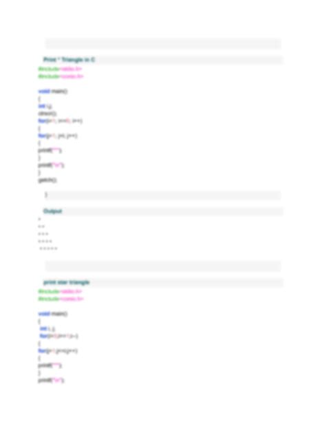 Image result for Diagonal Form of Matrix in C Star Pattern