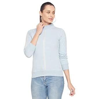 Buy Duke Stardust Women Full Sleeve High Neck Sweatshirt (LFX770_Skyway ...
