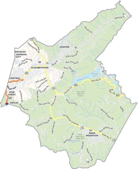 Knox County Map, Tennessee - US County Maps