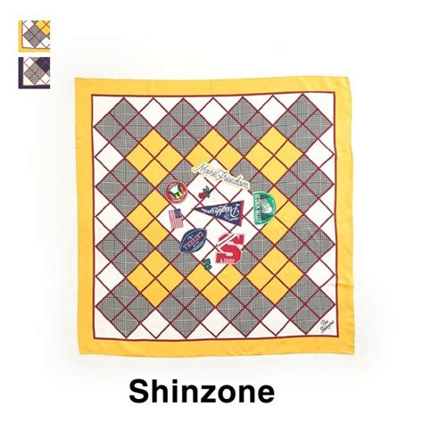 【25AW】THE SHINZONE シンゾーン NEW YORK PATCHES SCARF ニューヨーク パッチ スカーフ ...