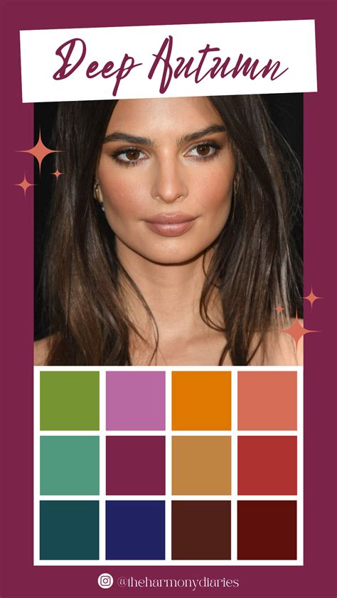 Pin by Mara Jamhour on Klä sig | Deep autumn palette, Deep autumn color palette, Autumn skin