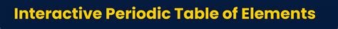 Interactive Periodic Table 的图像结果