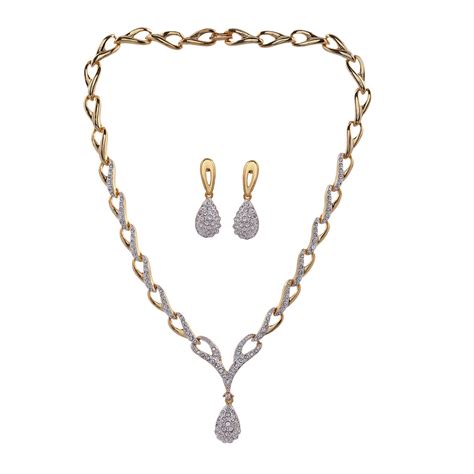 Gold Plated Valentine Necklace Set – Estele