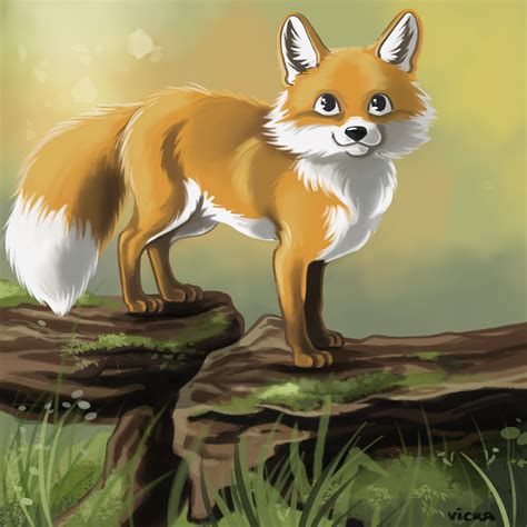 ArtStation - "Forest Fox " illustration