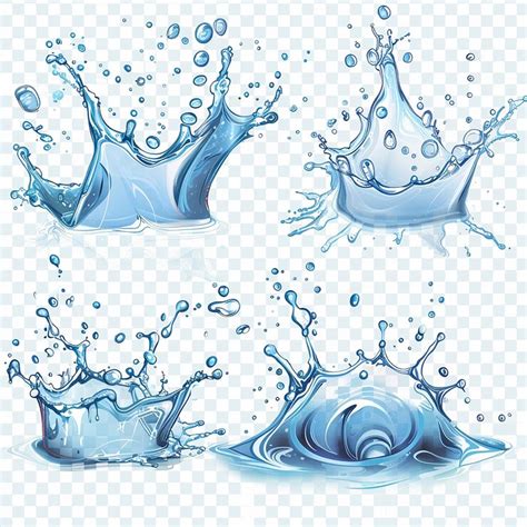 Photo of realistic water droplet splash effects design | Premium AI ...