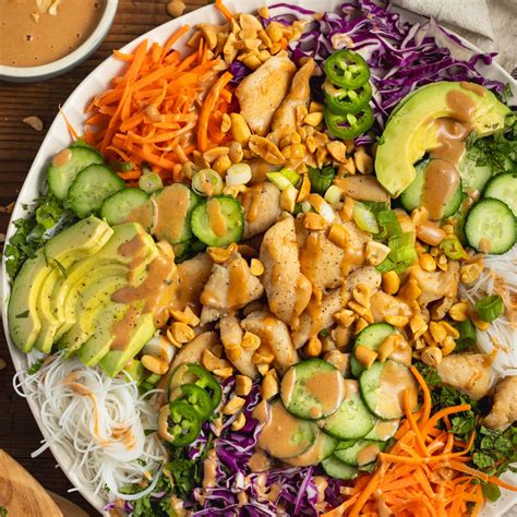 Chicken Spring Roll Salad - Sprinkled With Balance