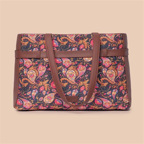 Paisley Print Statement Office Bag – Zouk